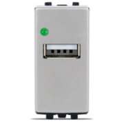 prise chargeur usb Alpha stiel module gris